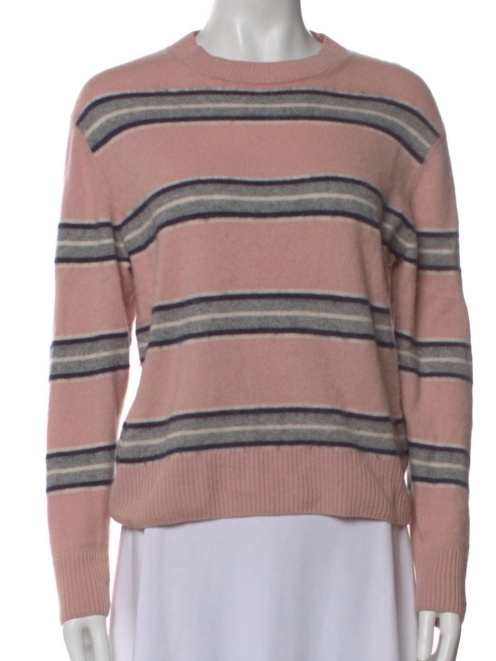 Sea New York Pink Striped Cashmere Sweater